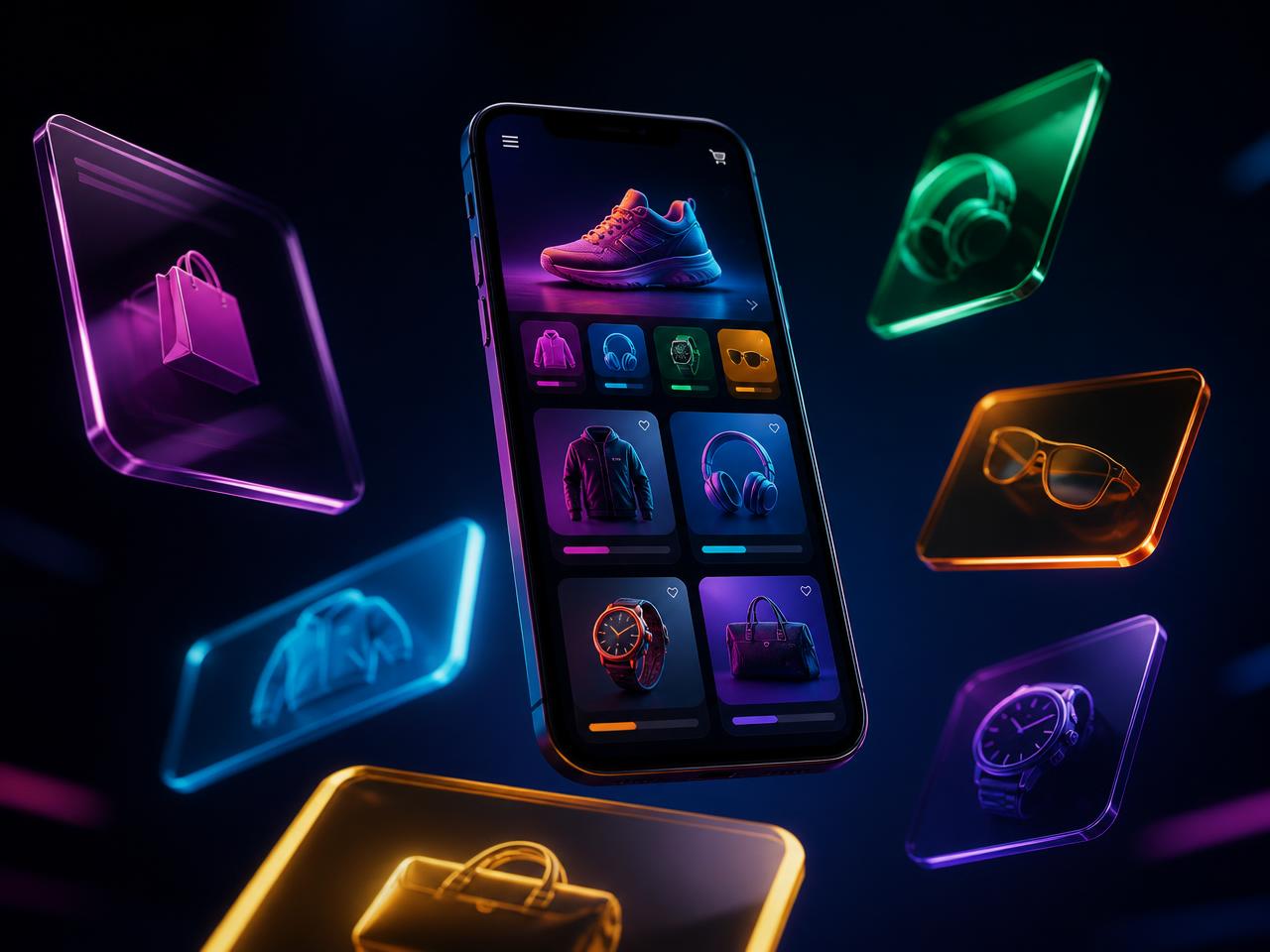 Vitrine virtual do franqueado Garantto em um smartphone